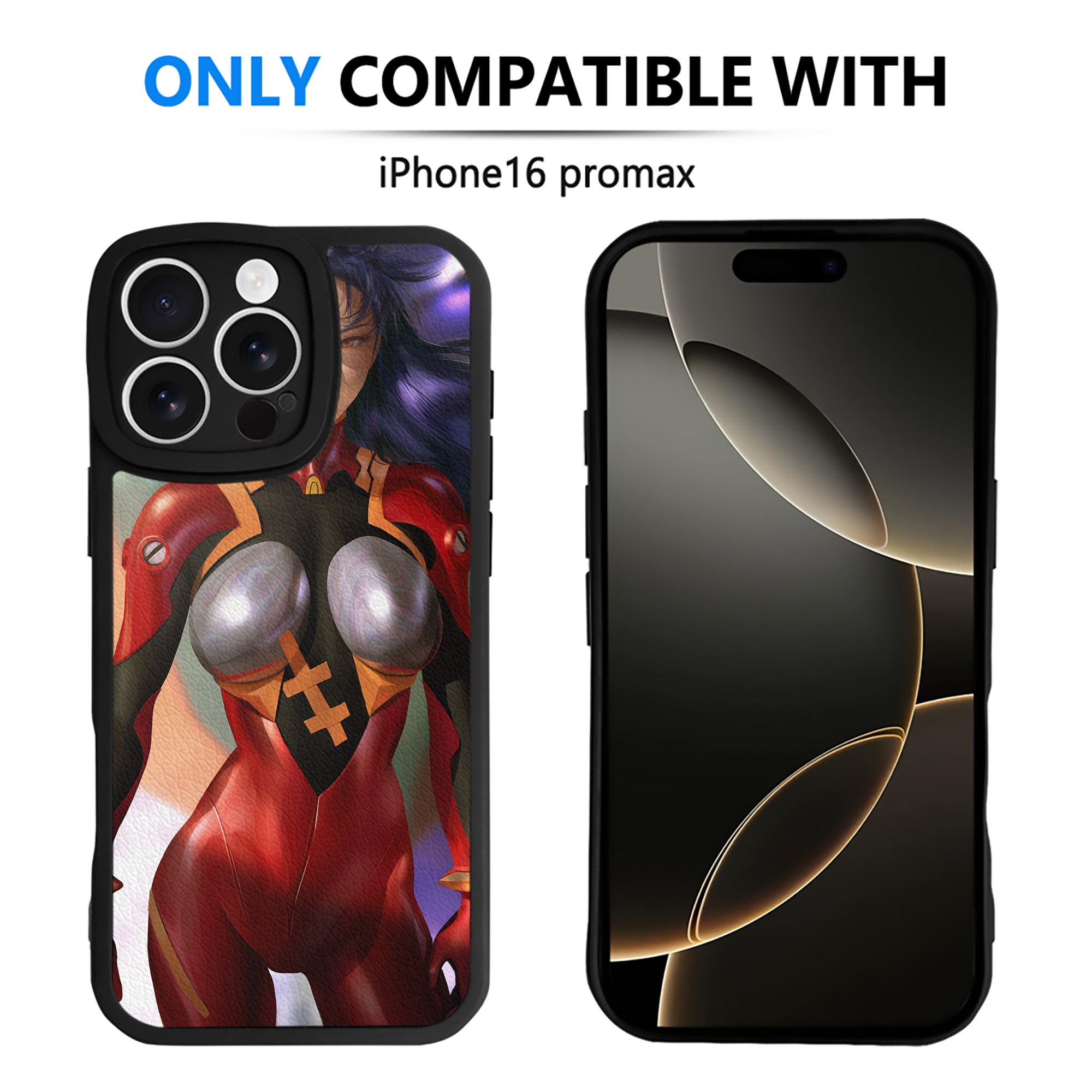 （画像用） EVA 新世紀エヴァンゲリオン 【iPhone 16シリーズ対応】シリコンスマホケース（レザー調） 材質：シリコン